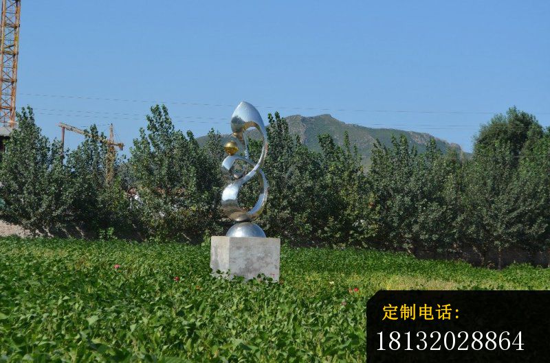 抽象不锈钢雕塑，公园不锈钢雕塑_800*529