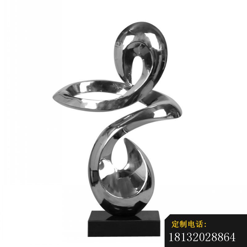 抽象不锈钢雕塑，公园景观雕塑 (3)_800*800
