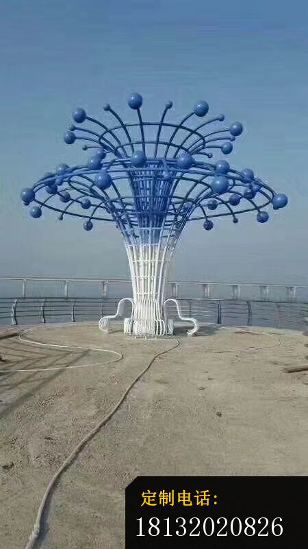 不锈钢抽象鲸鱼喷水广场不锈钢雕塑 (2)_450*800