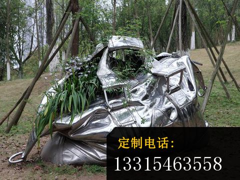 不锈钢包雕塑，公园不锈钢雕塑_480*360
