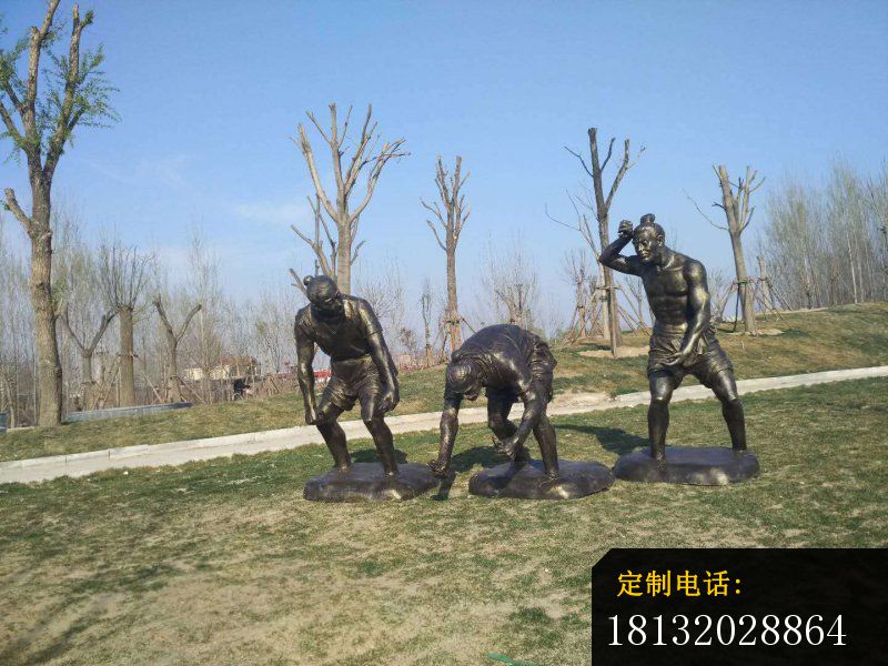 拔草人物雕塑，公园景观雕塑_800*600