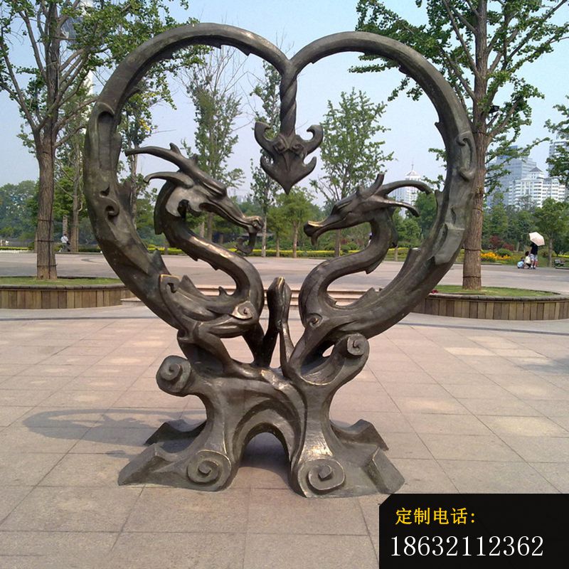 铜雕双龙戏珠_800*800