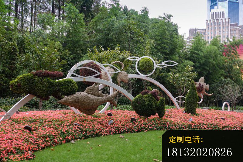 抽象鱼雕塑 不锈钢公园雕塑_800*533