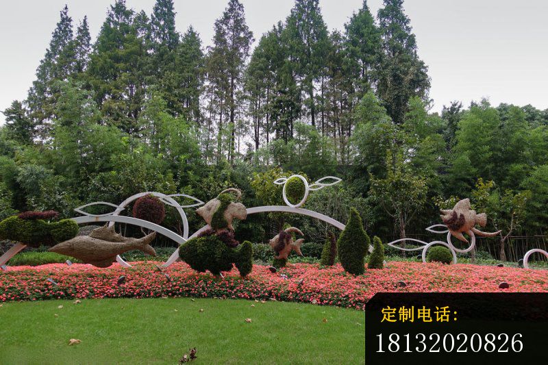 抽象鱼雕塑 公园不锈钢雕塑_800*533