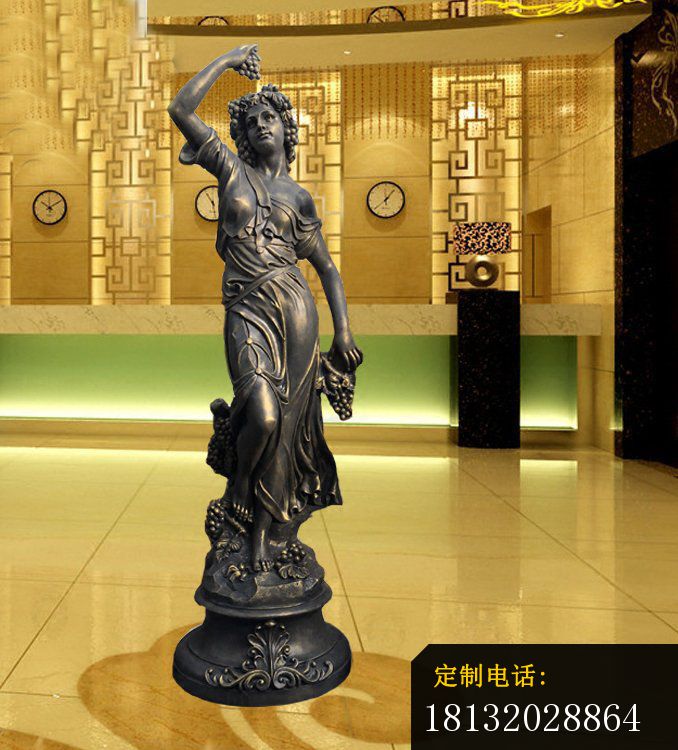 别墅景观雕塑，西方女人雕塑 (3)_678*750