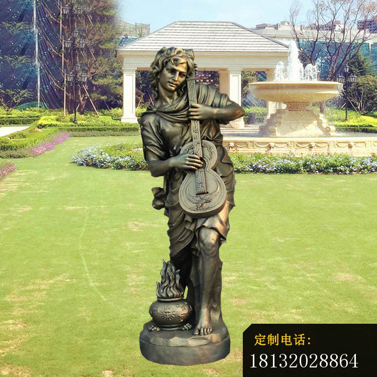 别墅庭院景观雕塑，西方音乐人物雕塑_750*750
