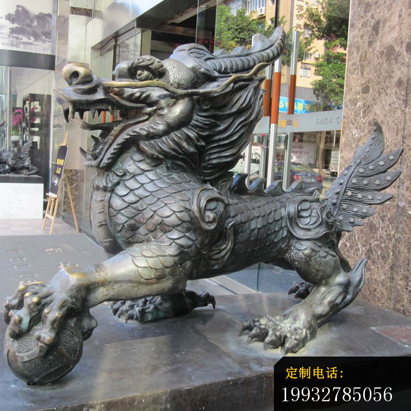 动物麒麟铜雕塑 (2)_800*800