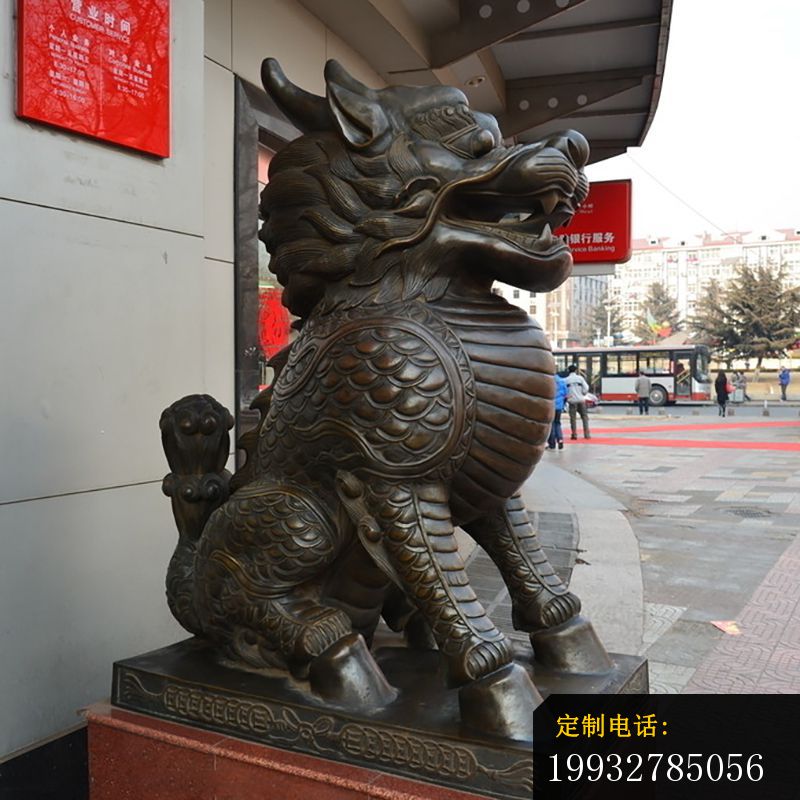 动物麒麟铜雕塑_800*800