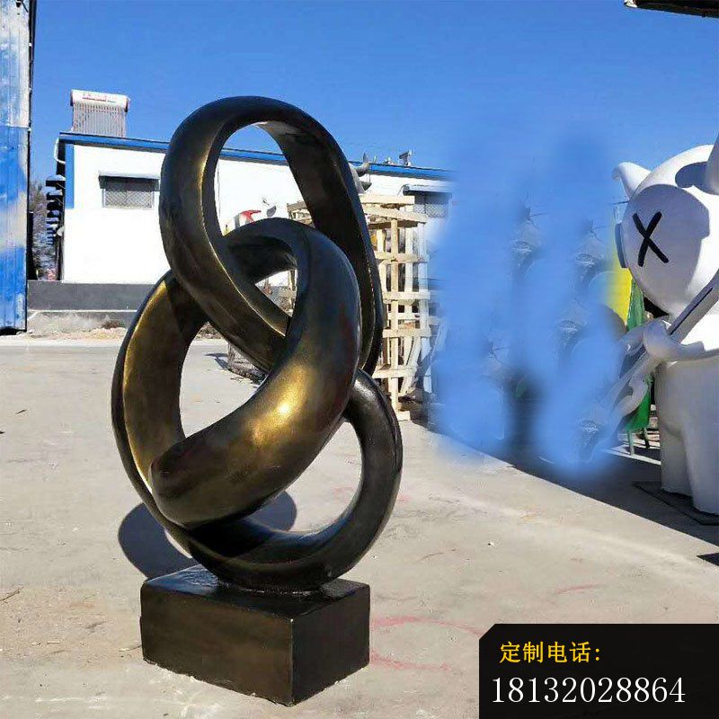抽象标志雕塑，公园景观摆件  (1)_800*800
