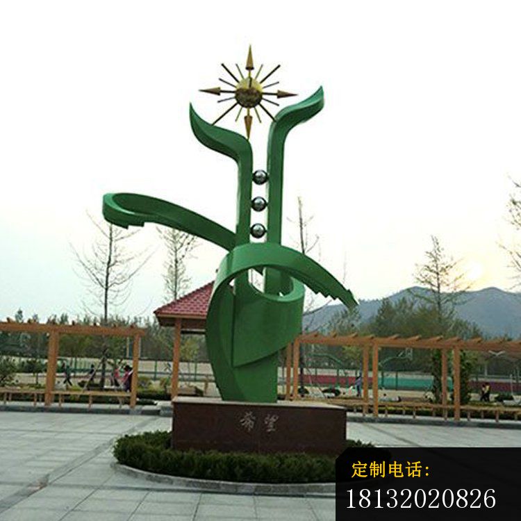 希望雕塑，校园不锈钢雕塑_750*750