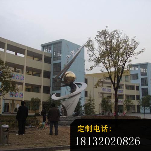 校园升华雕塑 不锈钢学校雕塑_500*500