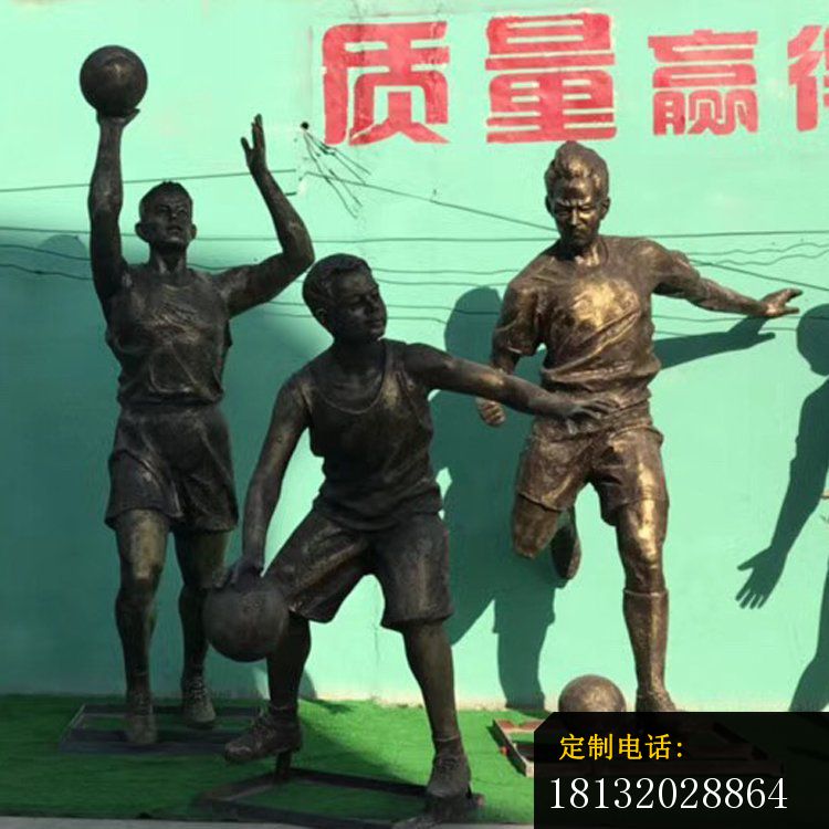 打篮球人物雕塑 ，公园人物摆件  (1)_750*750