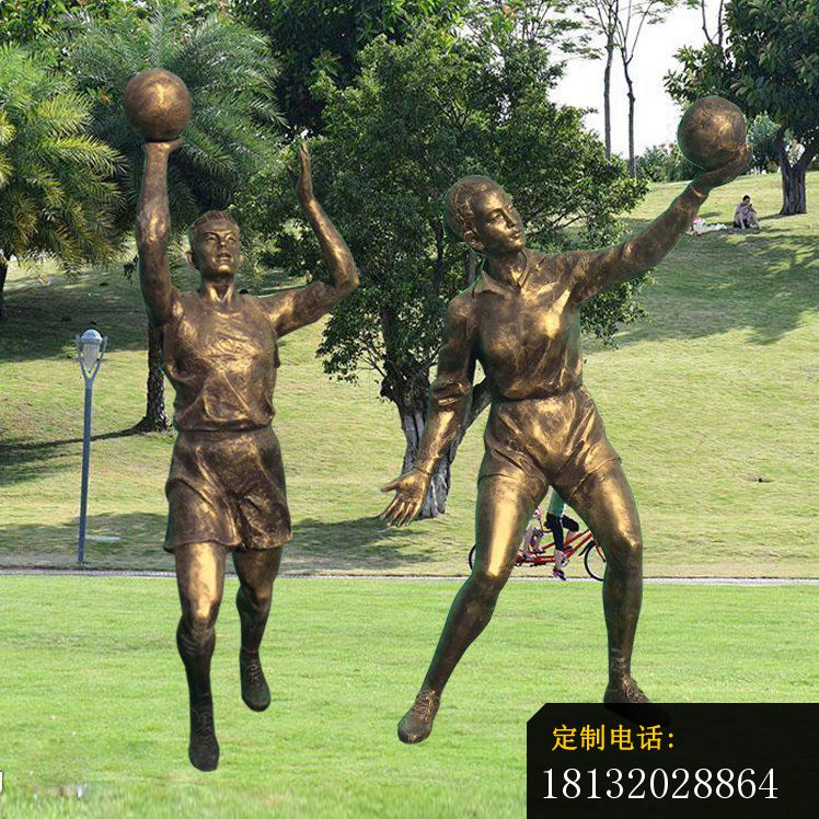 打篮球人物雕塑 ，广场人物摆件 (1)_748*748