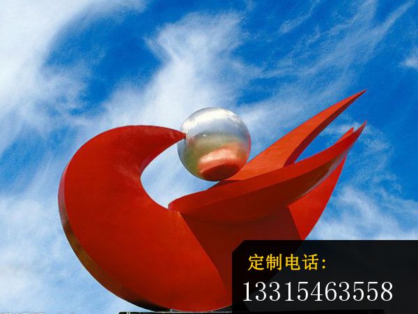 不锈钢抽象鸽子雕塑，广场不锈钢雕塑 (2)_600*450