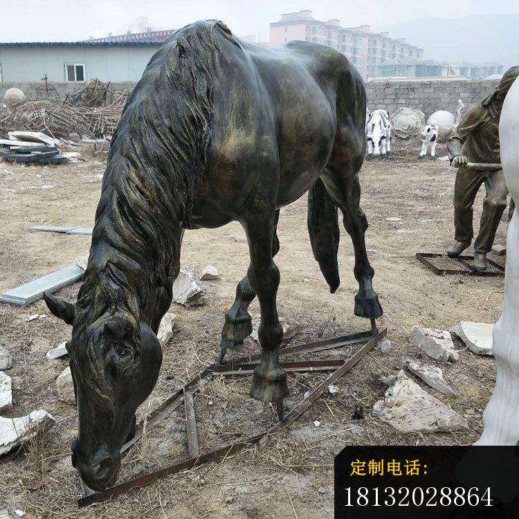 低头马雕塑，公园动物雕塑_750*750