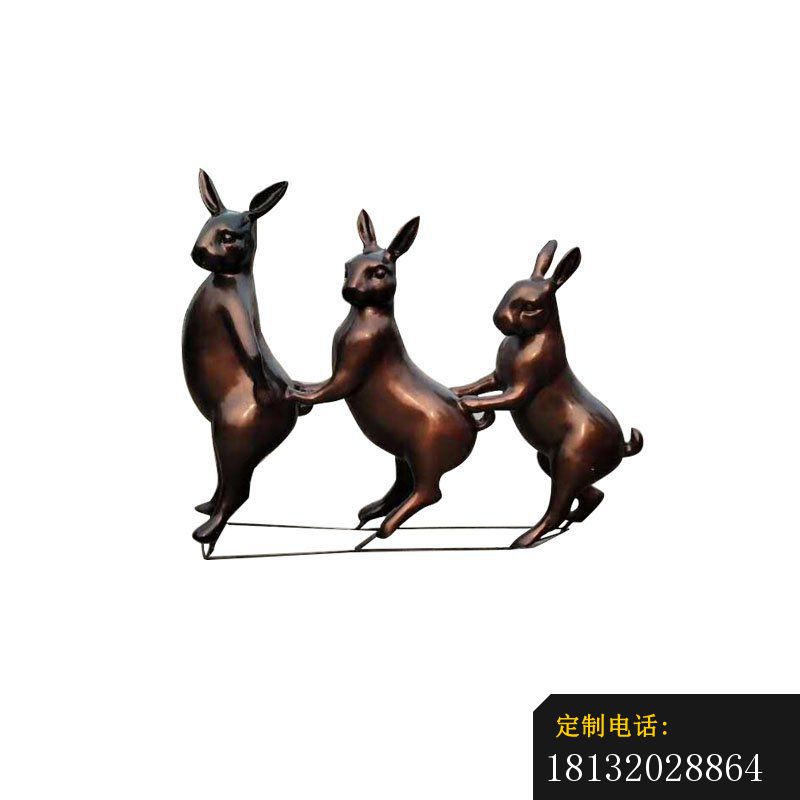 公园动物摆件，仿真兔子雕塑_800*800