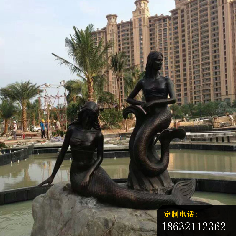 铜雕美人鱼 (2)_800*800