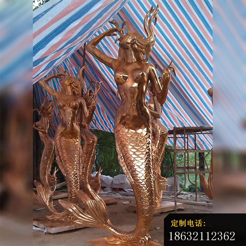 街景铜雕美人鱼 (1)_800*800