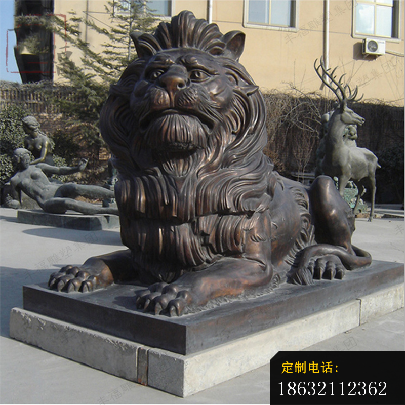 趴着的狮子铜雕_800*800