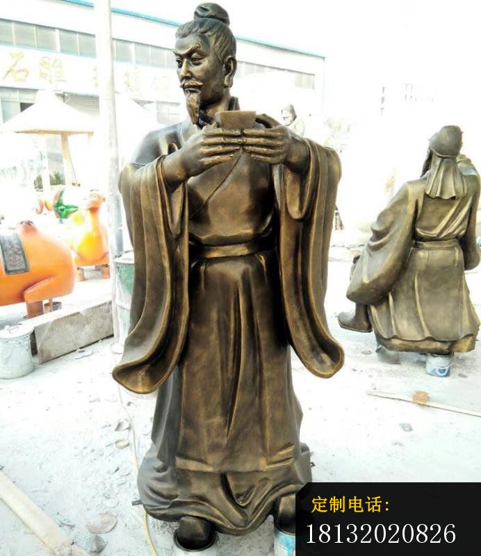 刘关张桃园三结义铜雕 (2)_692*800