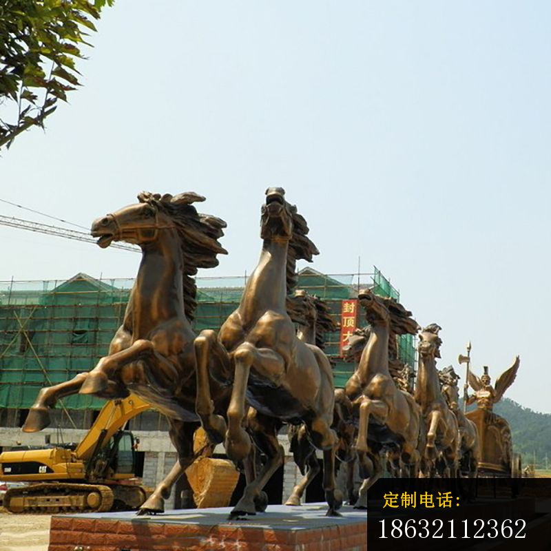 阿波罗战车铜雕，广场景观雕塑 (6)_800*800