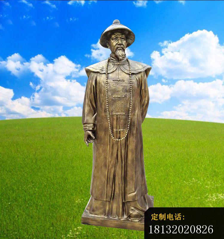 民族英雄林则徐铜雕_750*800