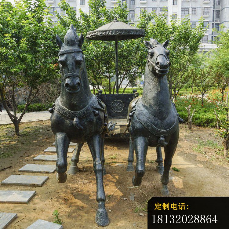 公园景观雕塑，古代马车雕塑 (3)_750*750