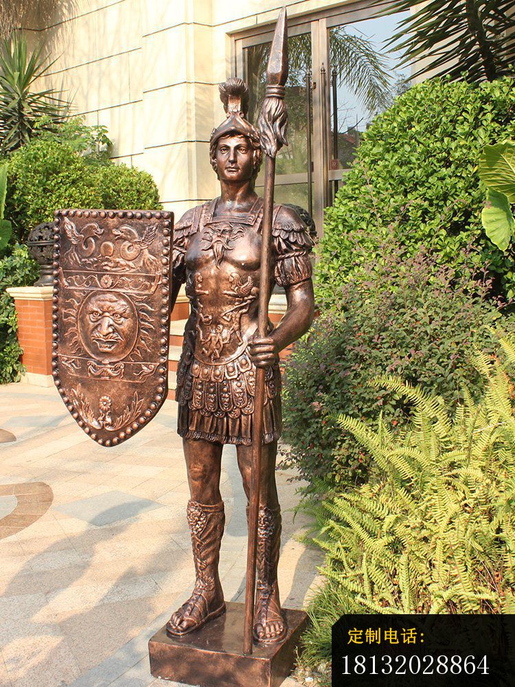 公园景观雕塑，古罗马战士雕塑_750*1000
