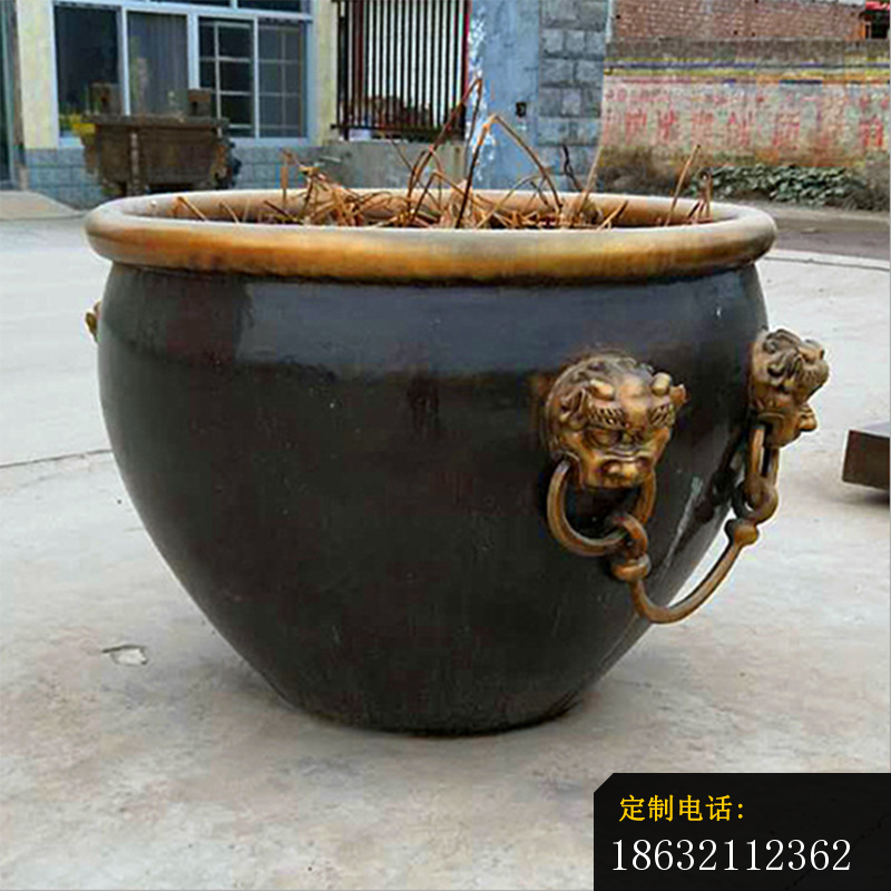 铜雕水缸 (2)_800*800