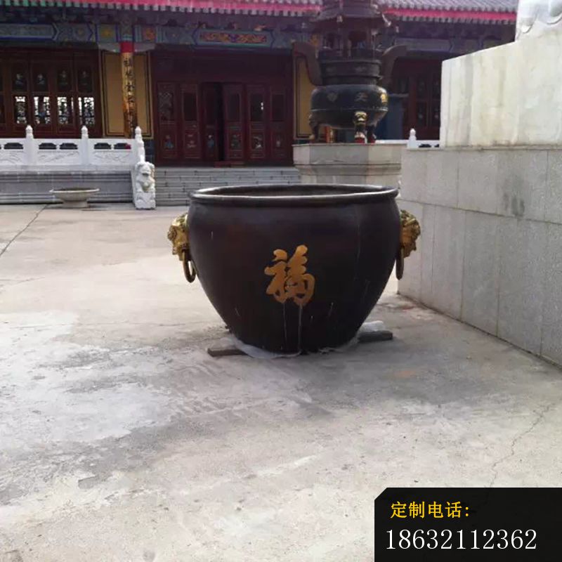 铜水缸，广场水缸铜雕，仿古铜雕_800*800