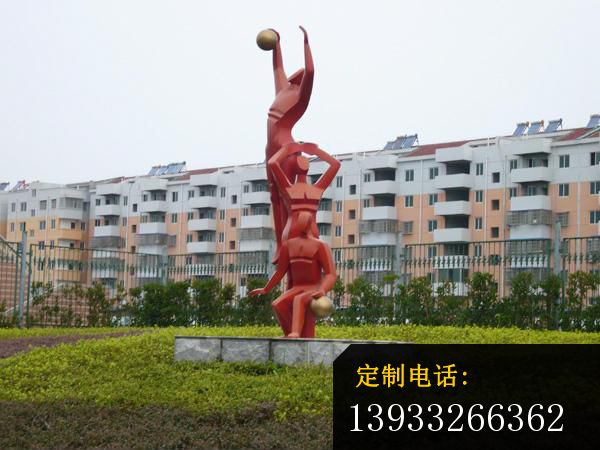 公园不锈钢打篮球运动雕塑
_600*450