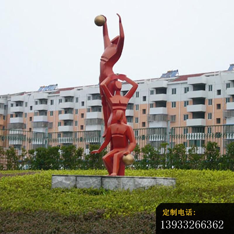 公园篮球不锈钢雕塑_800*800