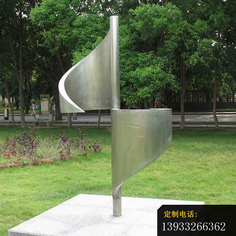 公园银色不锈钢风车抽象雕塑_800*800