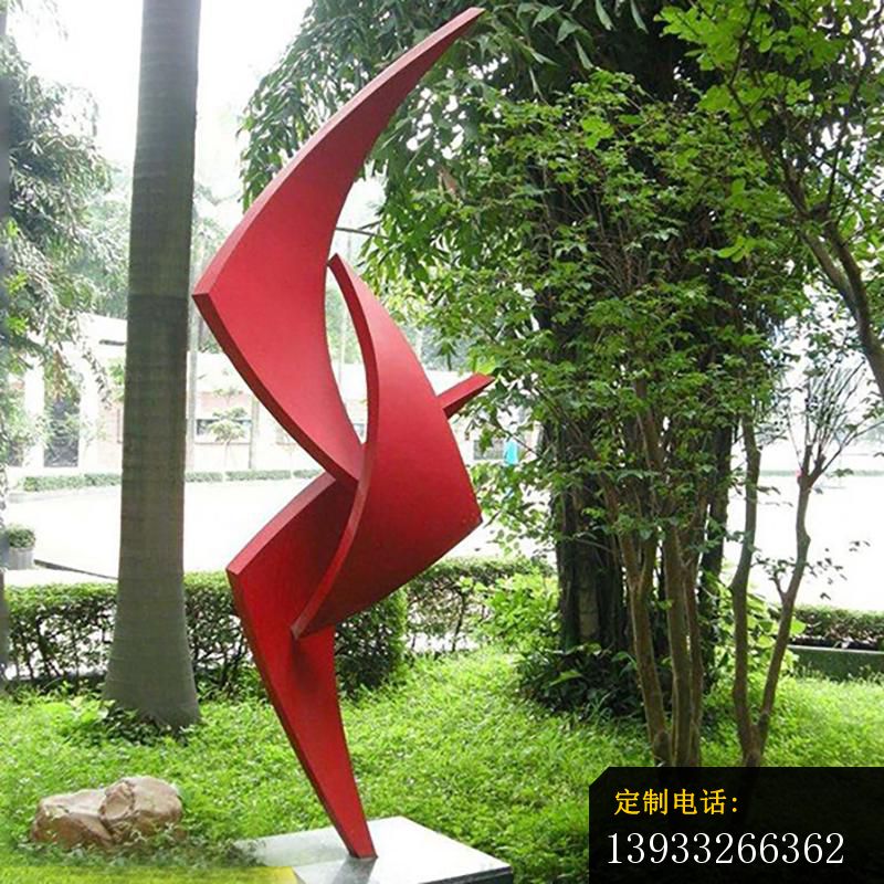 广场不锈钢红色风车抽象雕塑_800*800