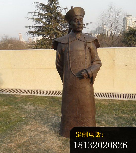 铜雕朝廷官员    古代历时人物_550*617