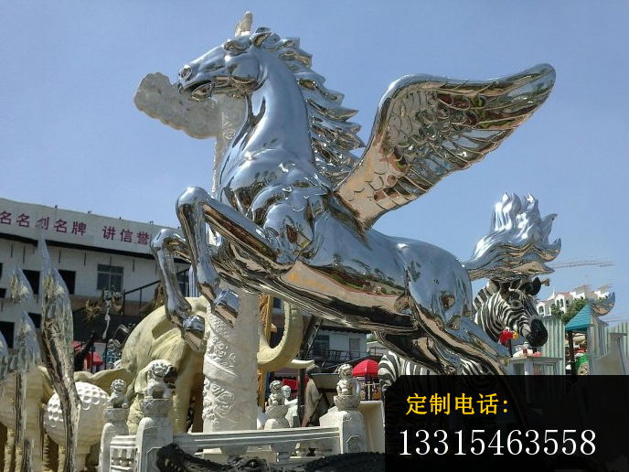 不锈钢飞马雕塑_688*516