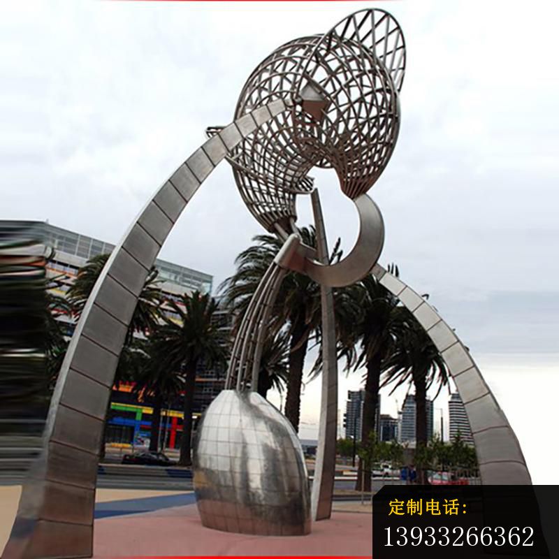 广场不锈钢海螺雕塑_800*800