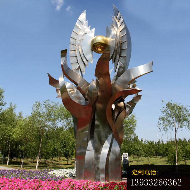 公园不锈钢海贼船景观雕塑_800*800