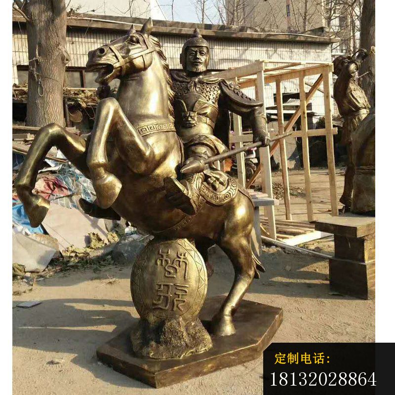 公园人物雕塑，骑马的战士雕塑_800*800
