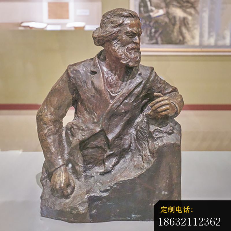 马克思局部铜雕_800*800