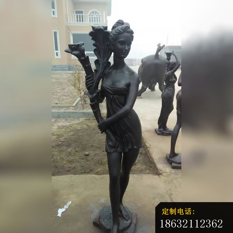 美女公园人物铜雕_800*800