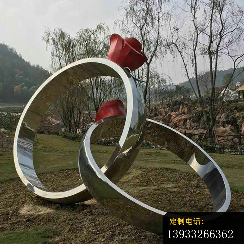 不锈钢婚戒雕塑_800*800