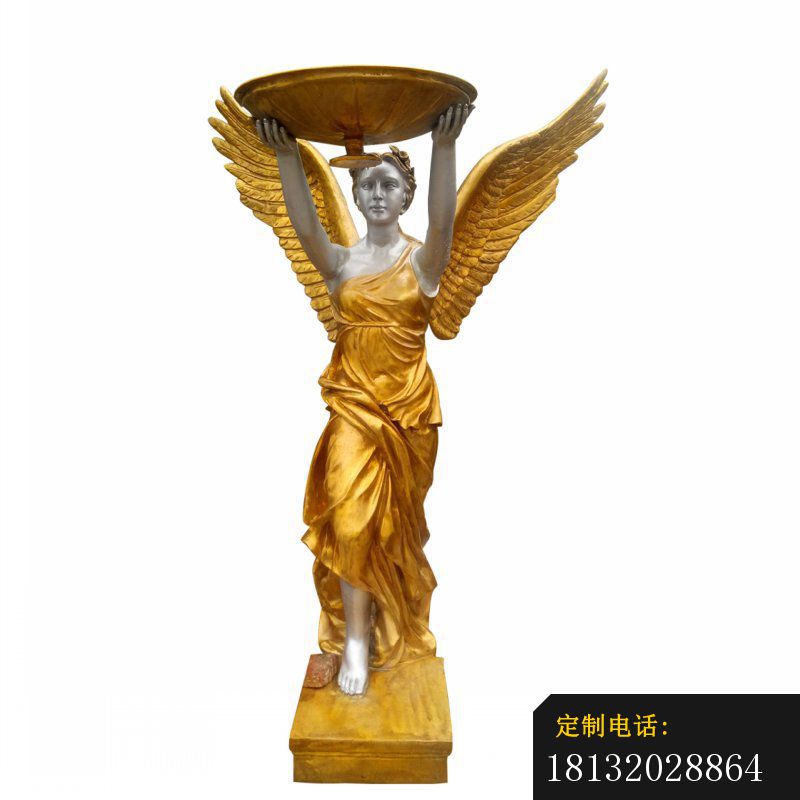 广场纯铜西方天使人物雕塑_800*800