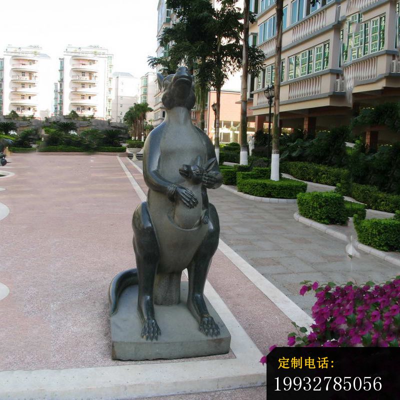 袋鼠石雕，公园动物石雕800_800*800