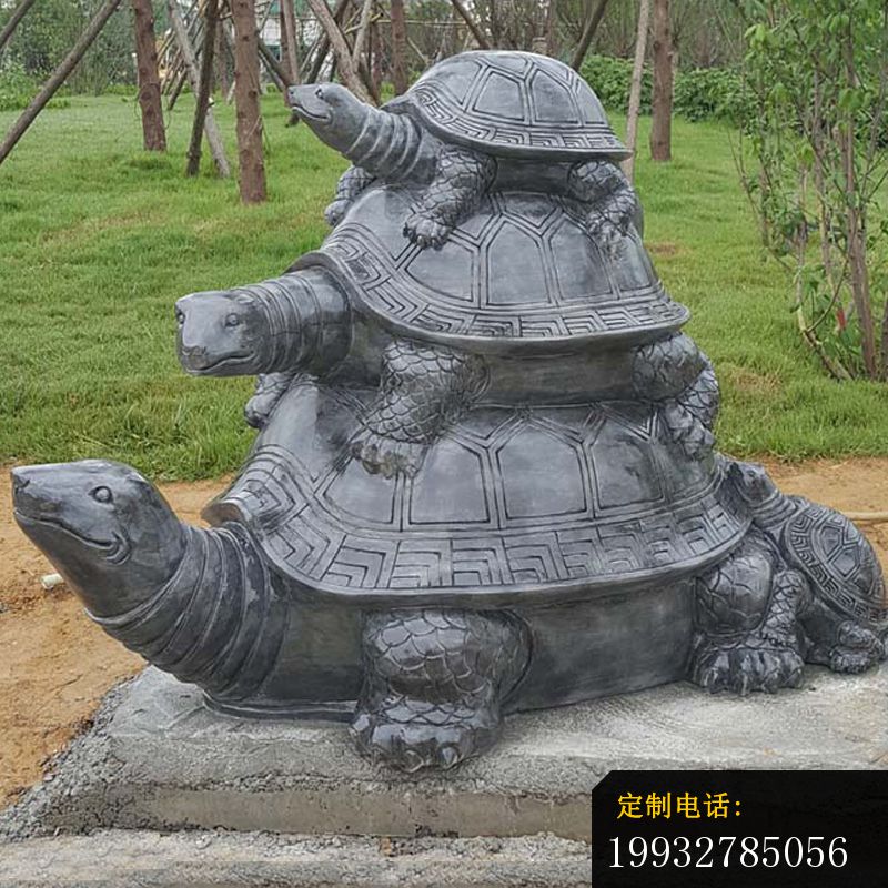大理石海龟母子   石雕公园动物摆件_800*800