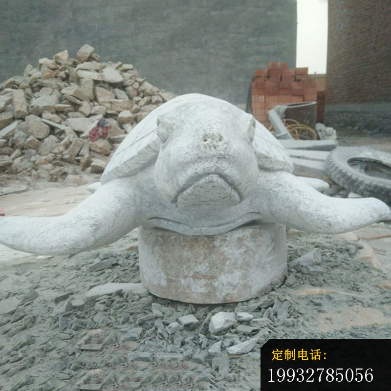 大理石海龟雕塑，公园景观石雕（1)_800*800
