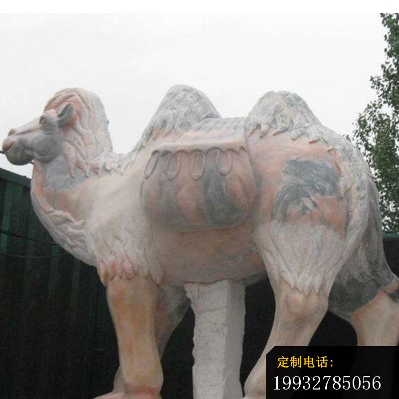 大骆驼石雕，晚霞红动物雕塑_800*800