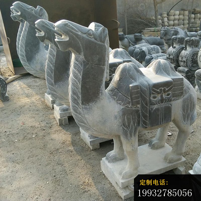 骆驼石雕，青石动物雕塑 (2)_800*800