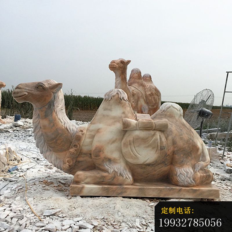 骆驼石雕，晚霞红动物雕塑_800*800