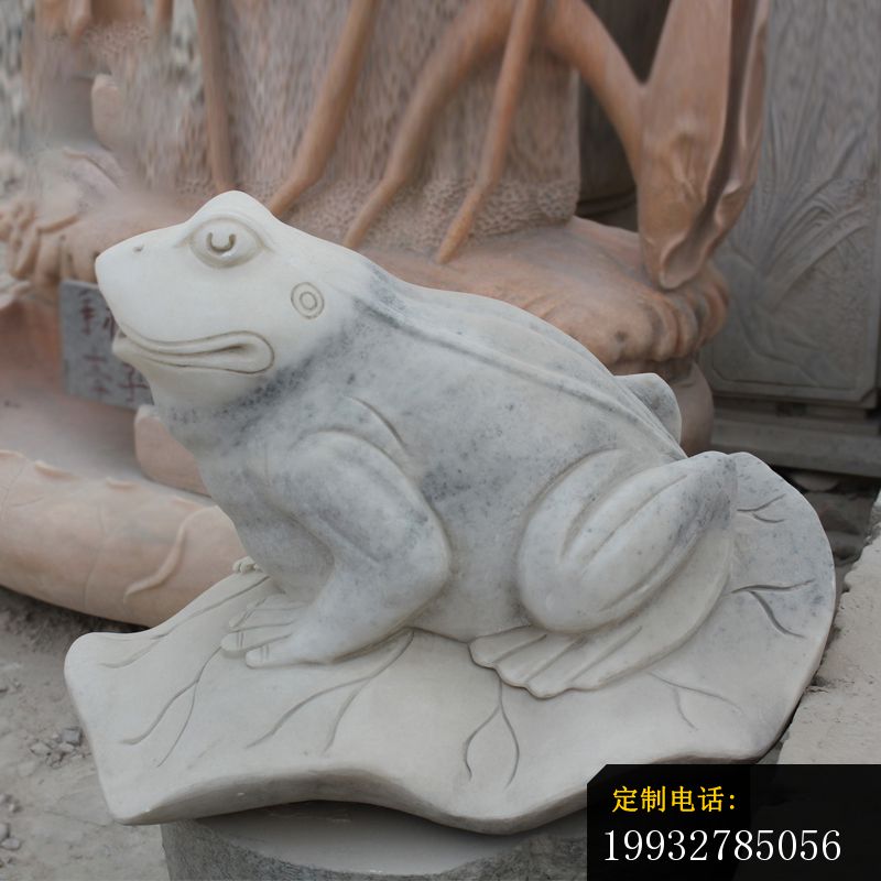 青蛙石雕，公园动物雕塑_800*800